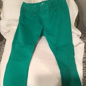 Teal cropped pants